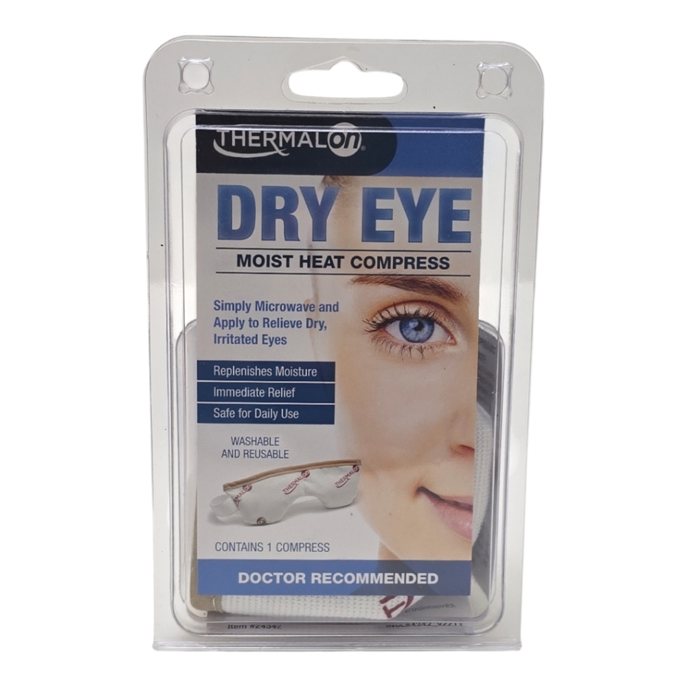 New Thermalon Dry Eye Moist Heat Compress Washable Reusable Eye Mask